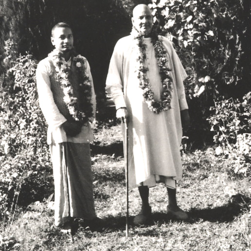 SiteFiles/photos/Swami Venkatesananda and Swami Sivananda out for a walk. 